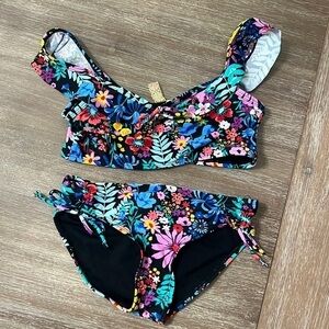 Gianni Bini girls 2 piece swim Sz 8